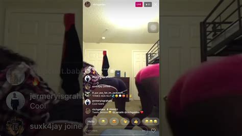 Jayden Newman twerking on ig live